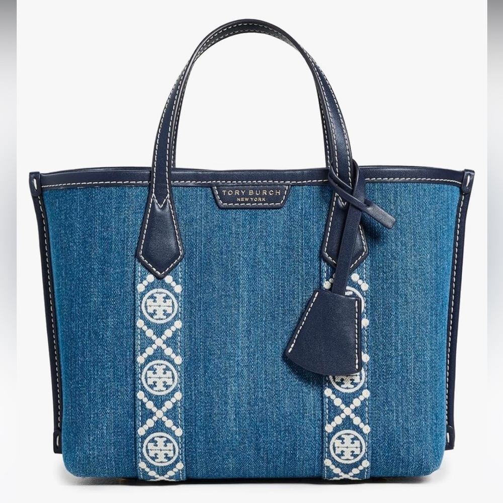 Tory Burch Denim and Navy Crossbody Bag - Picture 13 of 16